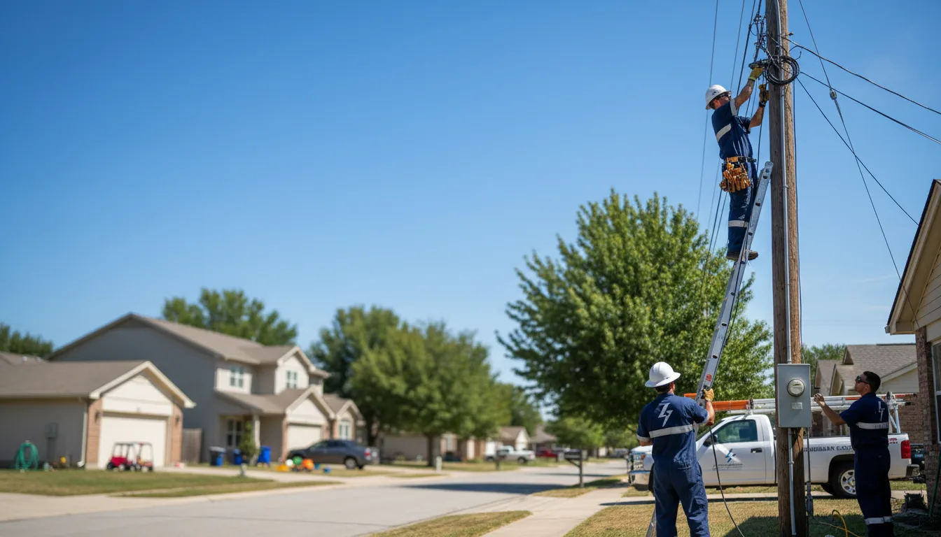 Residential electrician providing installation services in Bowman, ND